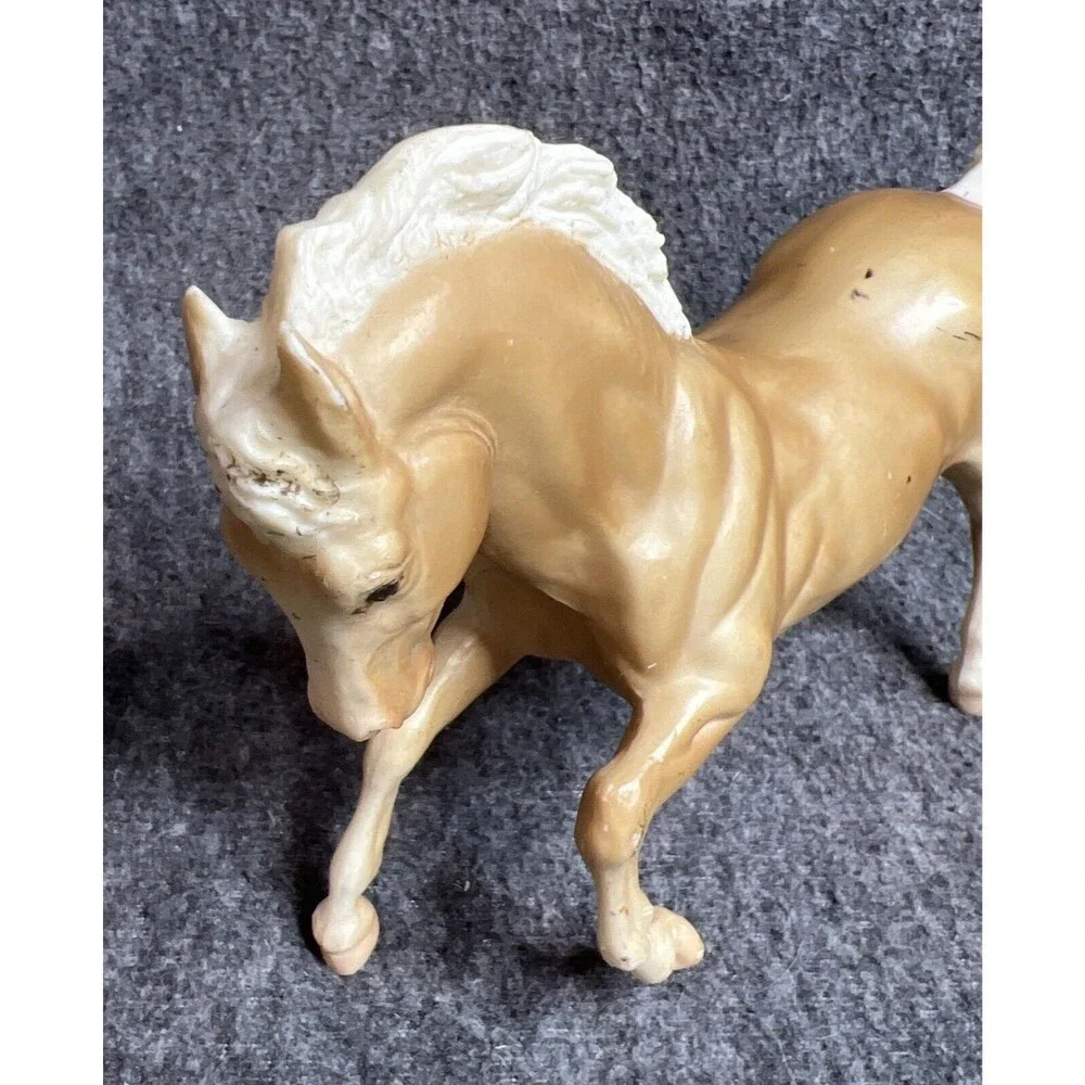 Vintage Breyer Classic Rearing Palomino Horse Rex #183 Horse Tan Body